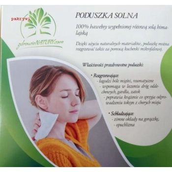 Poduszka solna na bóle głowy zatoki  do okładania SÓL HIMALAJSKA z KOPALNI SOLI